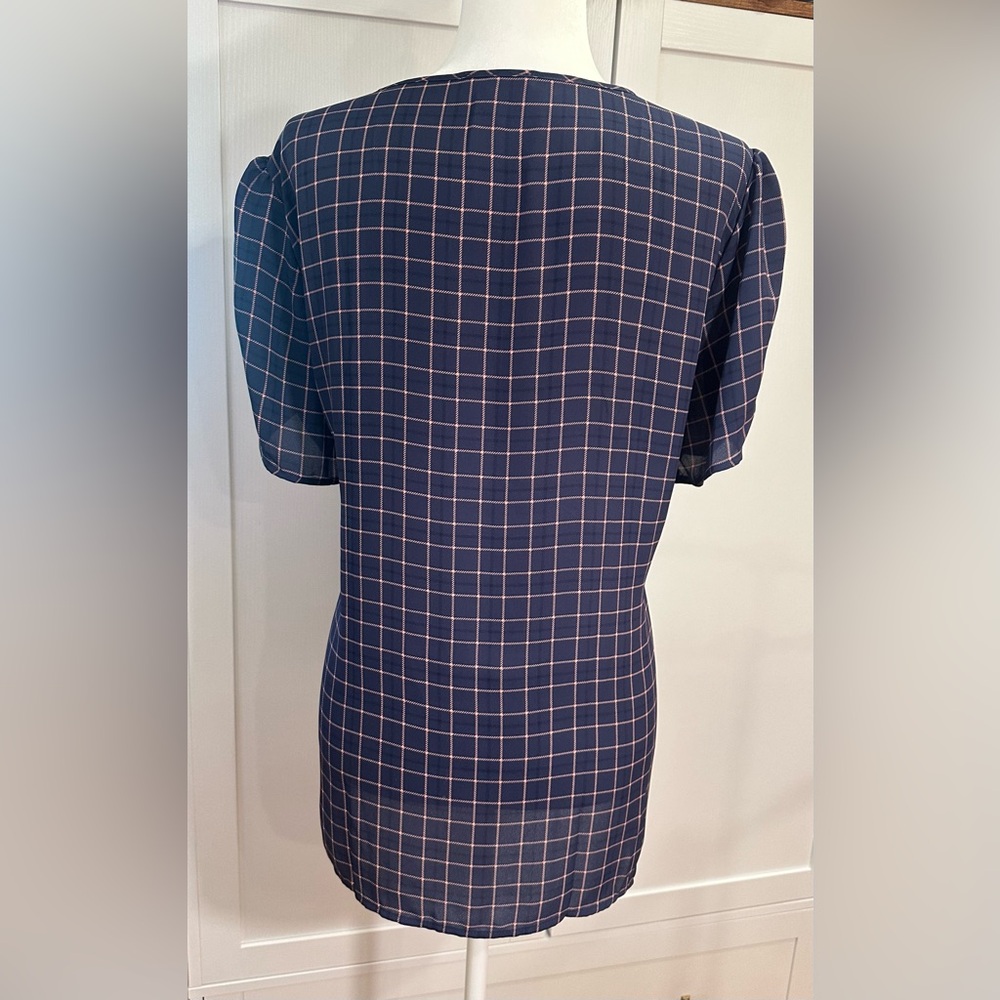 Maurices Ruched Sleeve Light Blouse - Picture 2 of 8